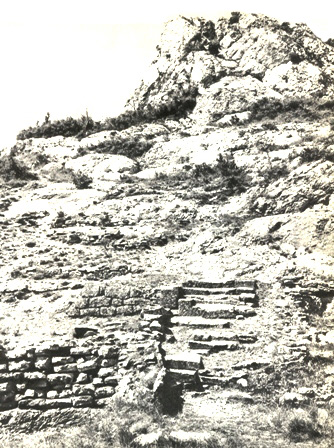 Glanum. Escalier protohistorique